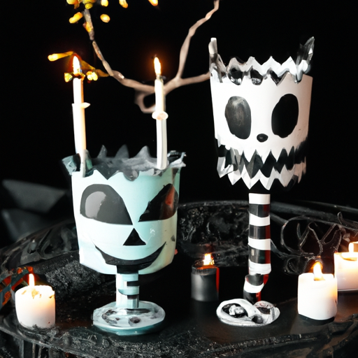 DIY Nightmare Before Christmas Jack And Sally Candle Holders