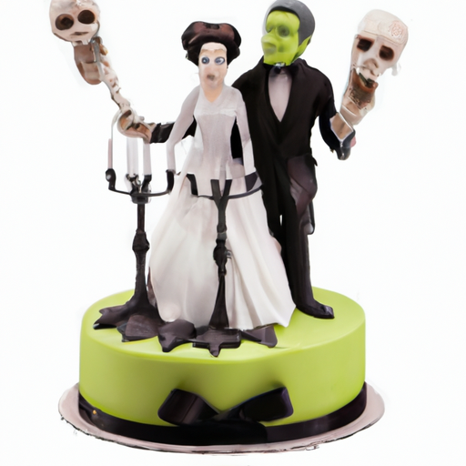 Frankenstein Wedding Cake Toppers