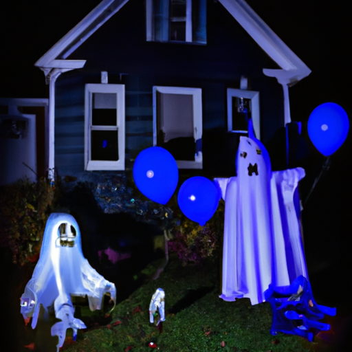 Ghost In A Haunted House Outdoor Inflatables