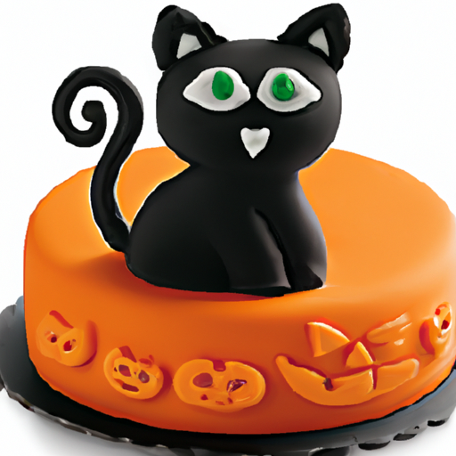 Halloween Cat Fondant Cake Toppers