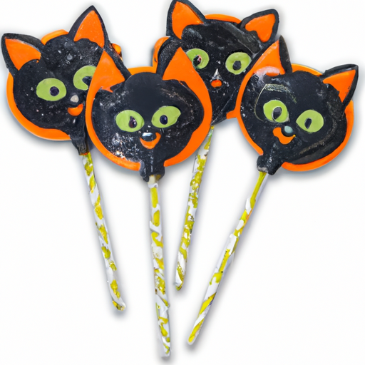 Halloween Cat Lollipops