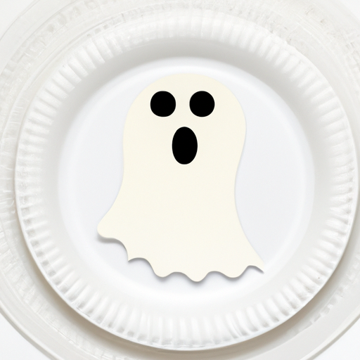 Halloween Ghost Paper Plates