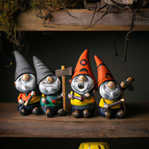 Halloween Gnome Family Shelf Sitters