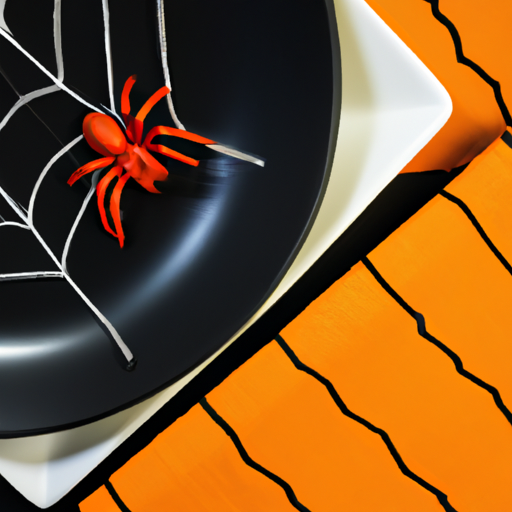 Halloween Spider Plates And Napkin Sets