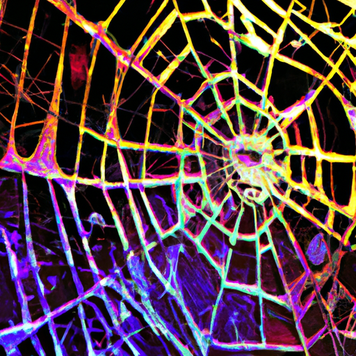 Spider Web Corner Stained Glass